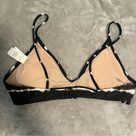 Gap Body Black White‎ Stripe Bikini Top S - Picture 2 of 6